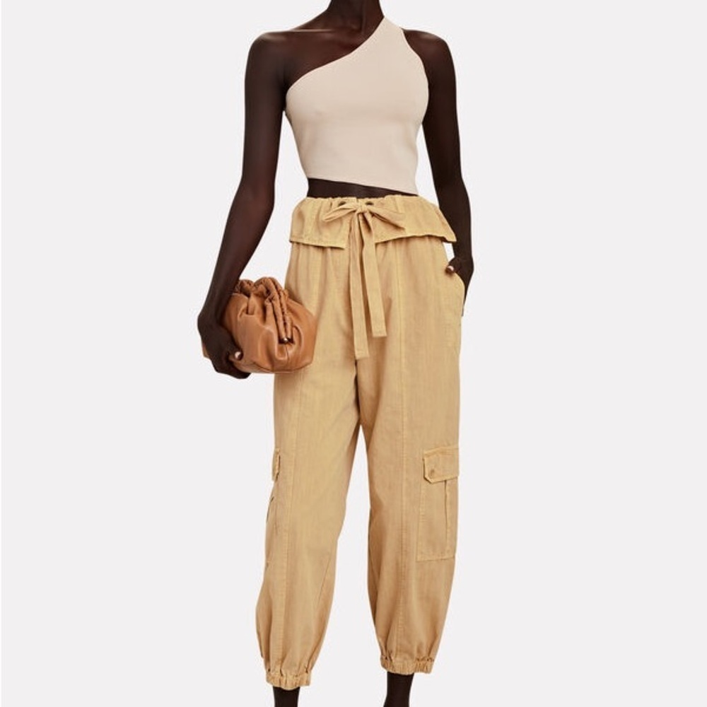 Ulla Johnson Pants‎ Alden Drawstring Cotton Jogger Trousers Sz 8 - Picture 3 of 16